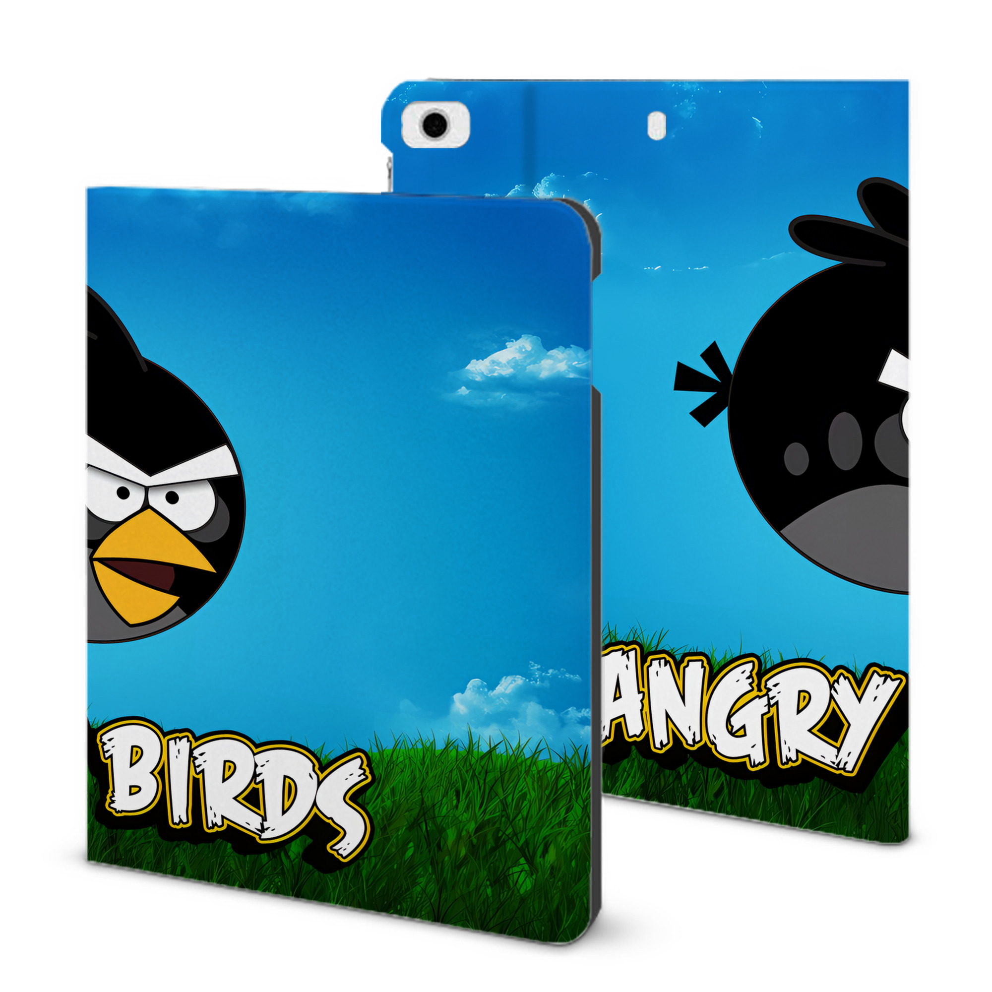 （画像用） Angry Birds アングリーバード IPad ケース ブック型 PUレザー TPU 耐衝撃 軽量 薄型 ペン収納なし 全面保護 IPad 各モデル対応